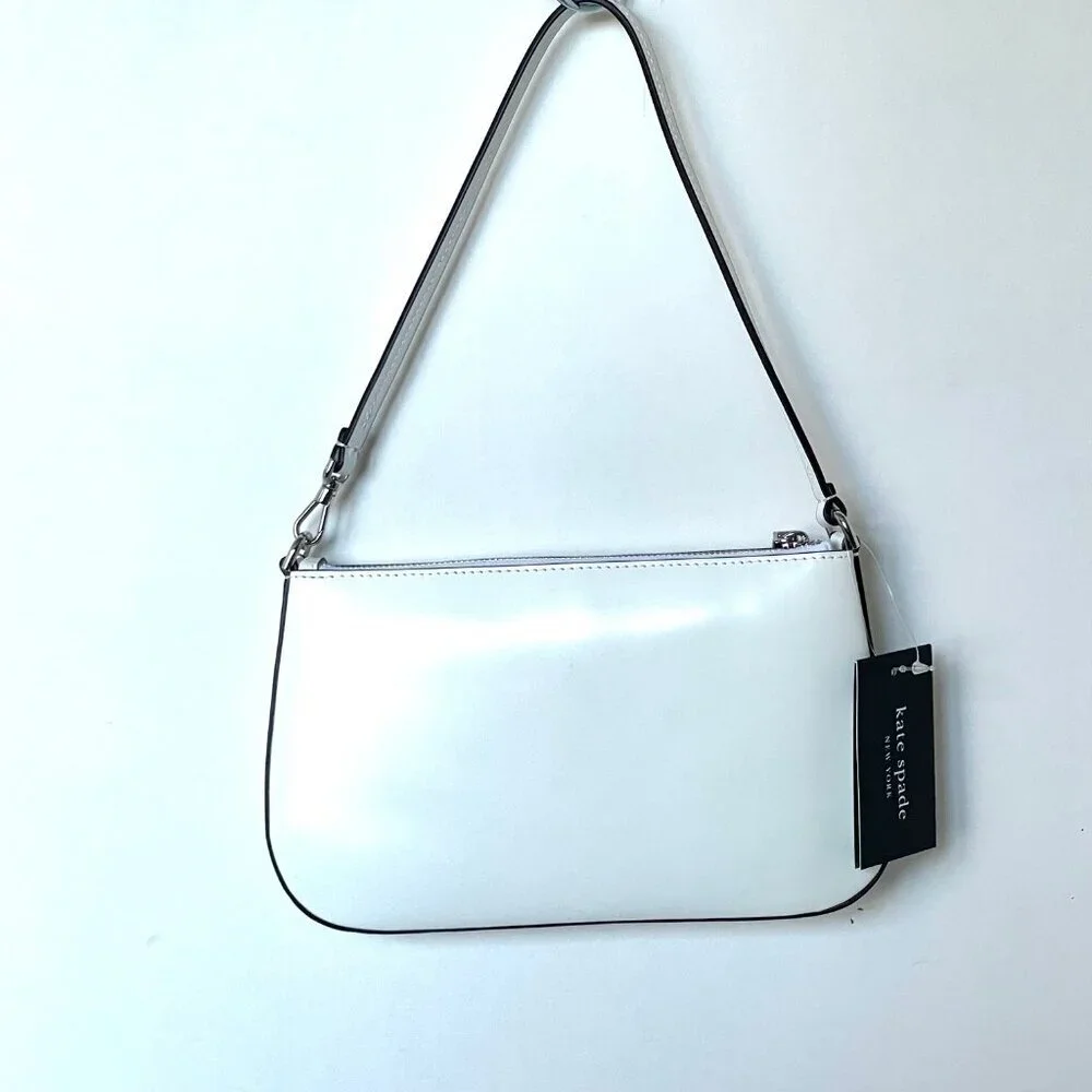 Kate Spade Sam Icon Mini Shoulder Bag White Leather